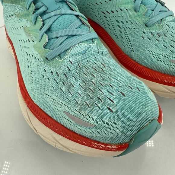 Hoka One One Clifton 8 Women's Size 10B Running Shoes Blue Teal - Picture 11 of 16